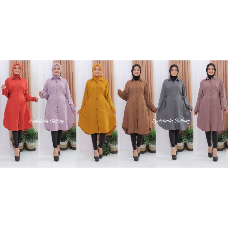 TUNIK BAJU POLOS KATUN XXL XXXL JUMBO SIZE / ATASAN WANITA TERBARU / BAJU MUSLIM MURAH