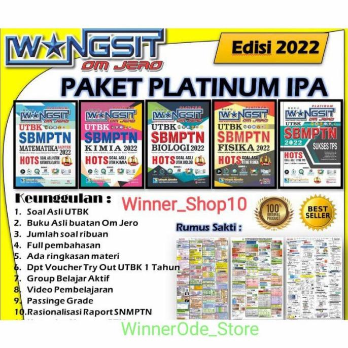 

[READY STOK]Buku Wangsit Paket PLATINUM IPA UTBK SAINTEK 2022/Original