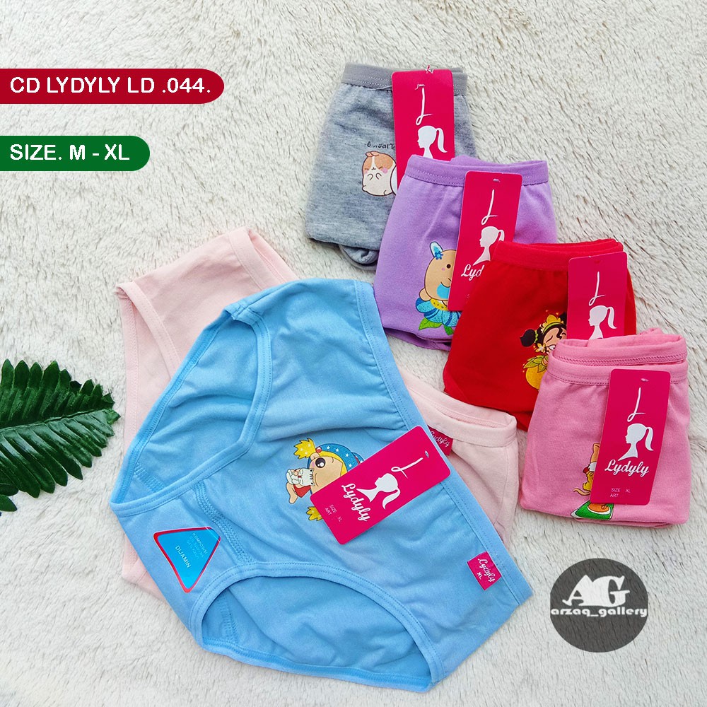 [ 3pc ] CD Lydyly LD 044 | Celana Dalam Anak Perempuan Motif Tengah | Celana Dalam Anak Dan Bayi | Cd Lydyly | Cd Katun | Daleman Anak