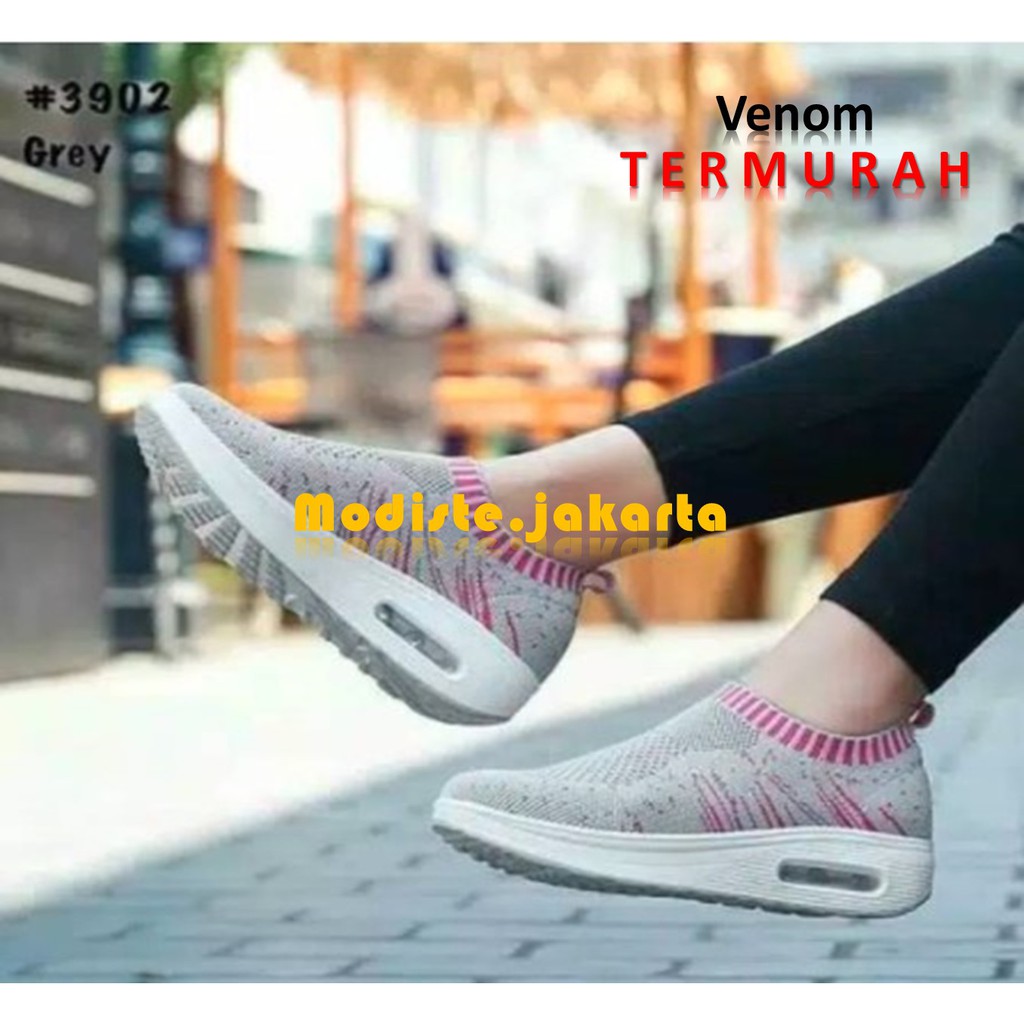 modiste.Sepatu santai jalan jalan remaja wanita Slip On Venom_BISA COD