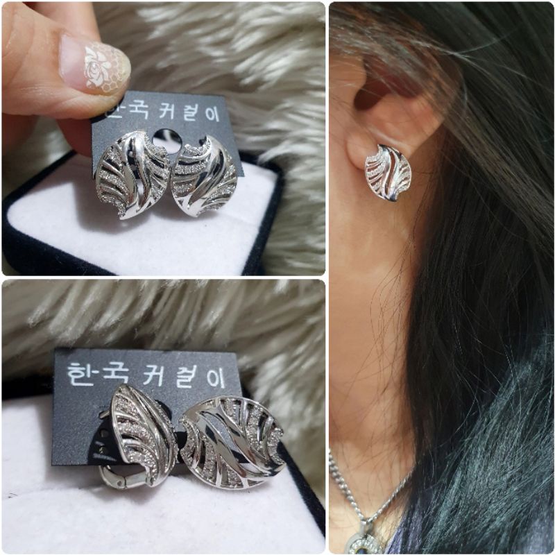 Anting Silver925 Perak Premium Quality Mata kilau Anti Karat anti alergi anting premium N-165