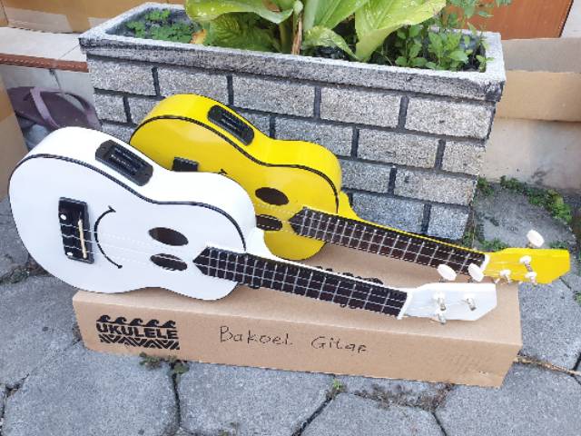 Kencrung elektrik pasif ukulele senar 3 dan 4 cuglele