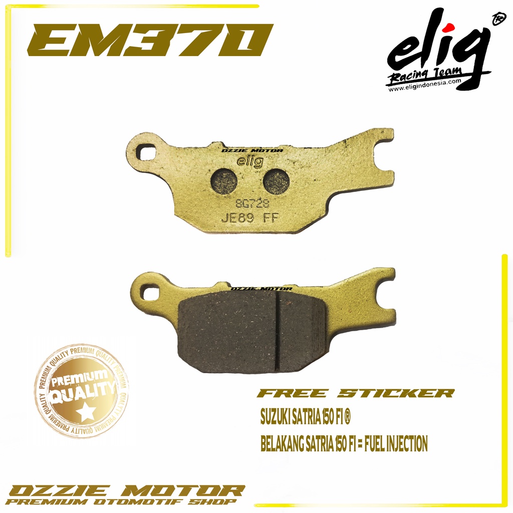 Kampas Rem Cakram ELIG EM370 SUZUKI Satria 150 FI (R)