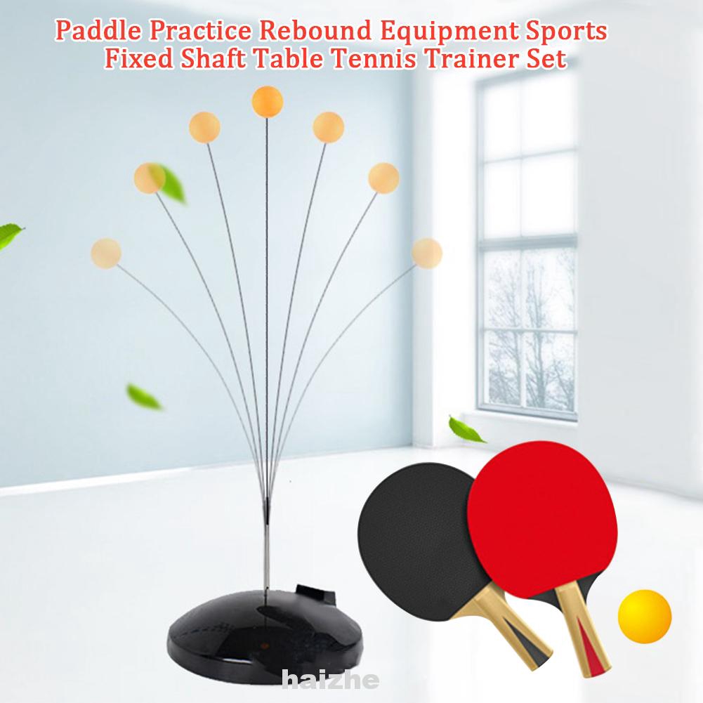 Flexible Soft Rapid Practice Portable Fixed Shaft Rebound Equipment Table Tennis Trainer Set Shopee Indonesia