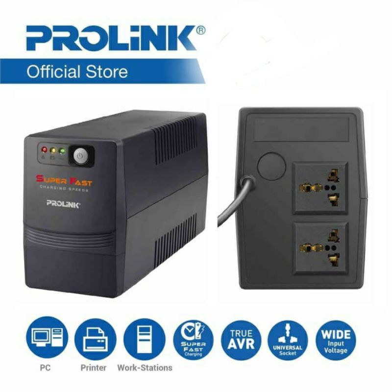 UPS Prolink Pro 700 SFC 650VA with AVR - PRO700SFC Prolink Line Interactive