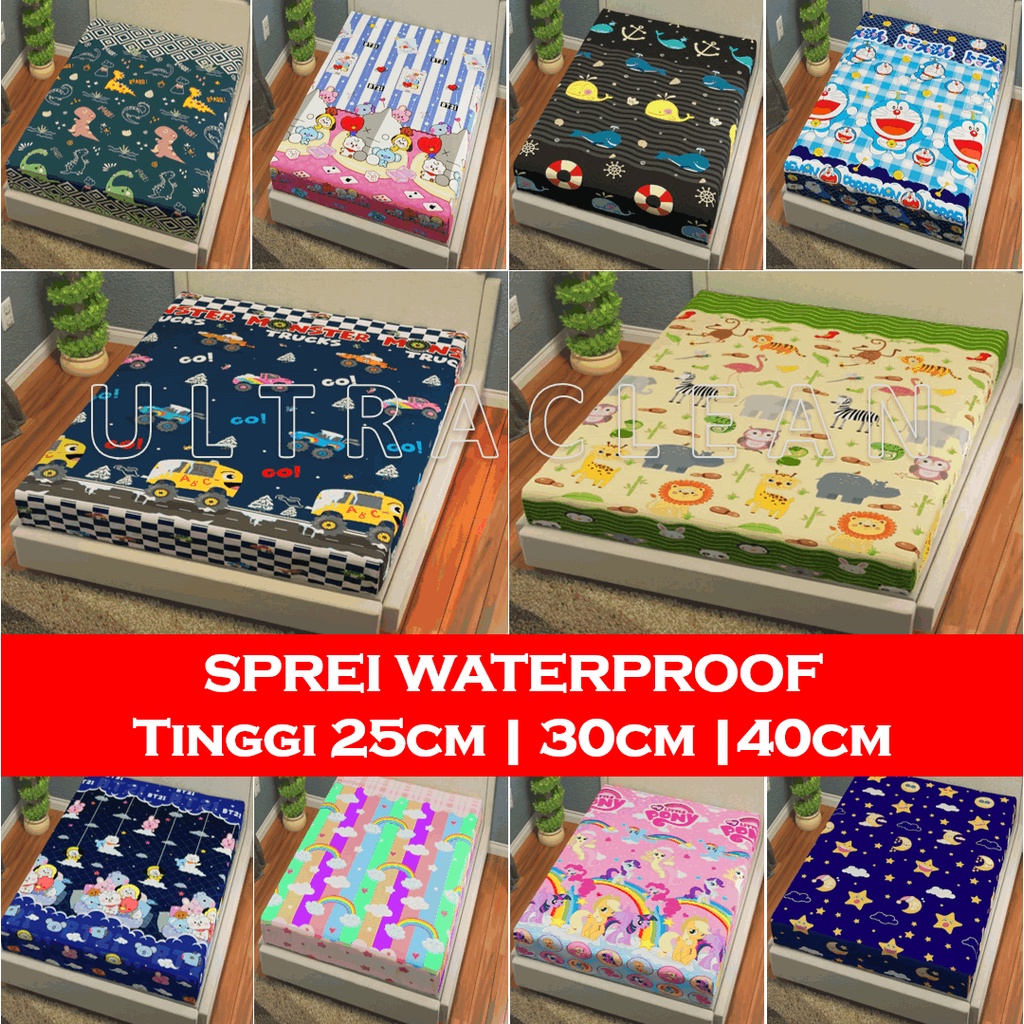 Sprei Waterproof tinggi 25 / tinggi 30 / tinggi 40