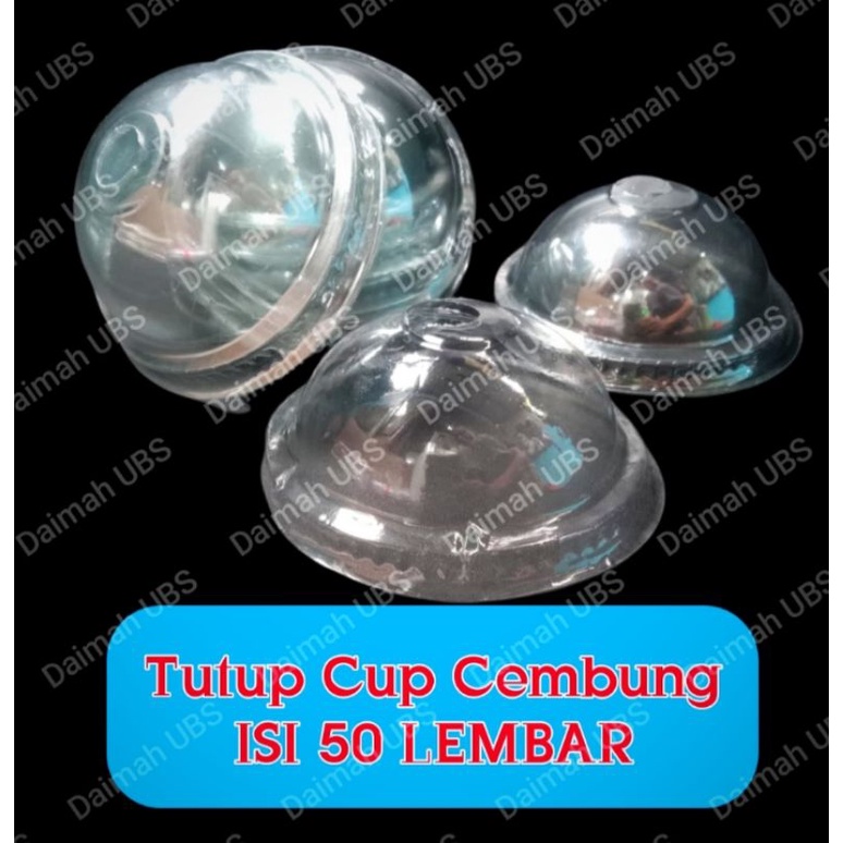 Tutup Cembung Cup Plastik 7/10/12/14/16 Oz, Tutup Cembung Gelas Plastik, Tutup Cup Cembung