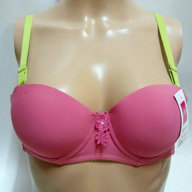 Bra Wanita Rainbow Kawat Setengah Cup Size 34 36 38 Kait 2 / Bh Wanita Rainbow Remaja Setengah Cup