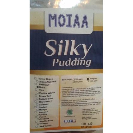 

[COD] MOIAA PUDDING SUTRA 500 GRAM/ MOIAA SILKY PUDDING/ 17 RASA/ 500 GRAM [COD]