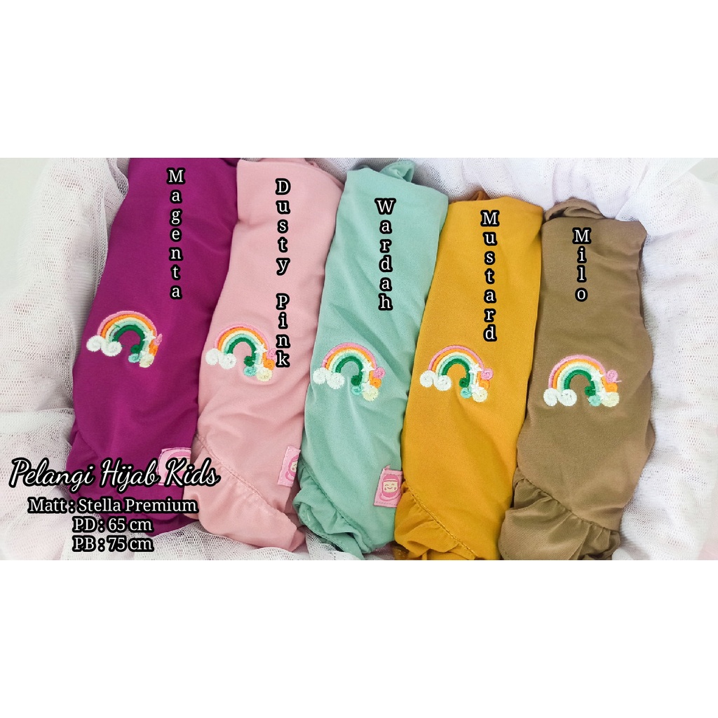 hijab pelangi kids,hijab anak,hijab anak lucu,hijab anak modern