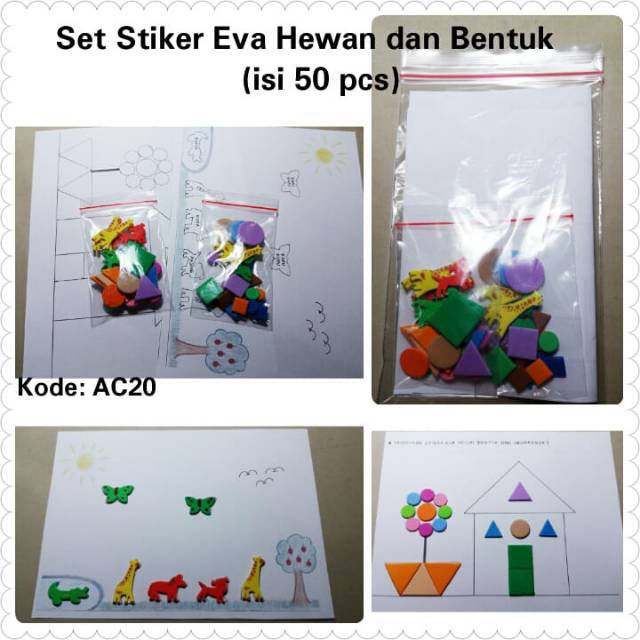 

Set Stiker Eva Hewan dan Bentuk (isi 50 pcs)