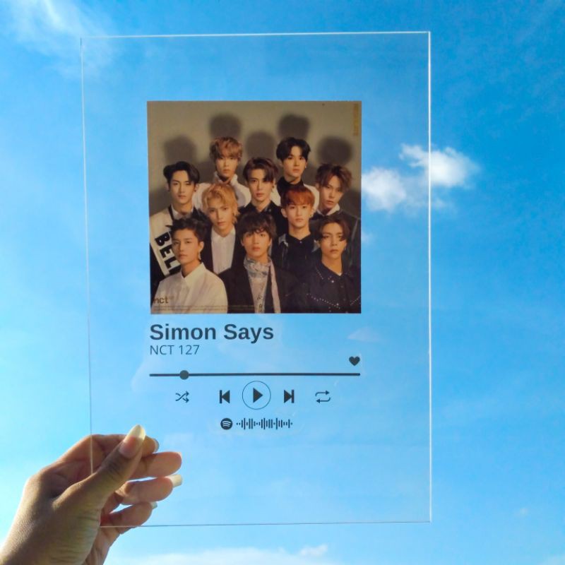 Akrilik song spotify (CUSTOM) / Pajangan akrilik spotify