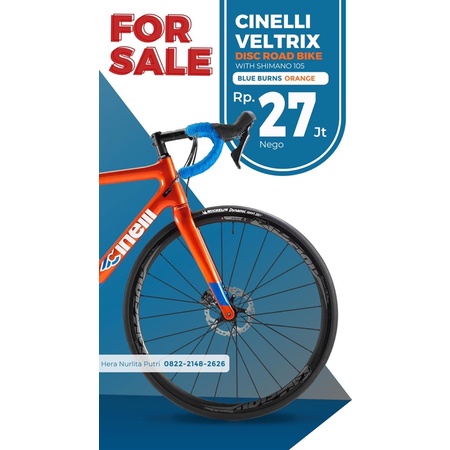 SECOND CINELLI VELTRIX DISC ROAD BIKE WITH SHIMANO 105