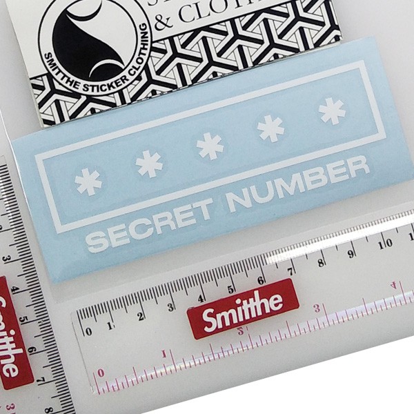 Stiker SECRET NUMBER Logo Cutting Sticker untuk aksesoris Motor Mobil