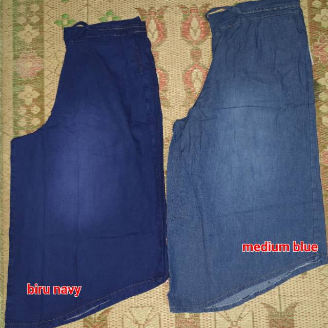 Celana Kulot 7/8 Jumbo Melisya / Kulot Jeans Pendek Jumbo  / Celana Pendek Jumbo /Celana Kulot Murah