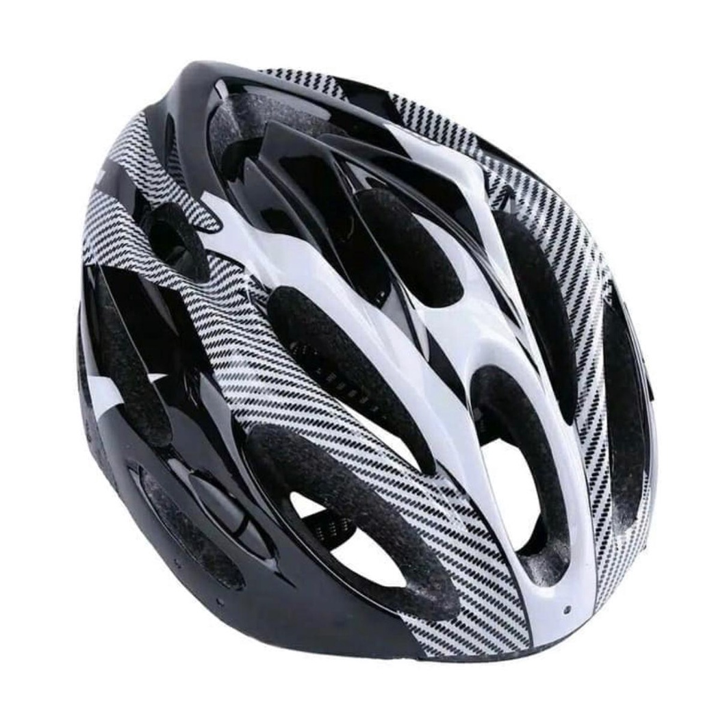 Helm sepeda Dewasa EPS Foam PVC Shell Shockproof + Visor Melindungi Benturan Keras Garansi SNI COD-2