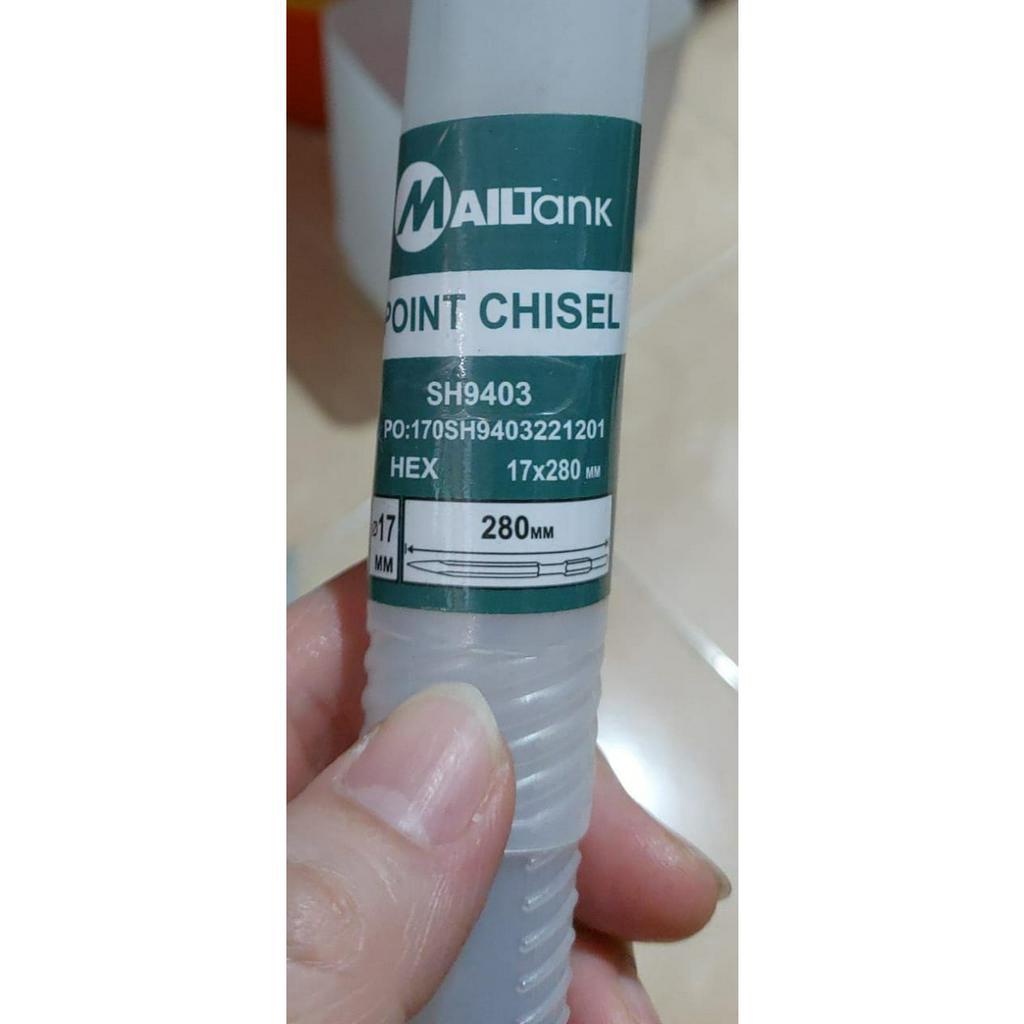 MATA BOR CHISEL/ ASPAL HEXAGON 17mm x 280mm MAILTANK PAPAK (SH-9404) &amp; LANCIP (SH-9403)