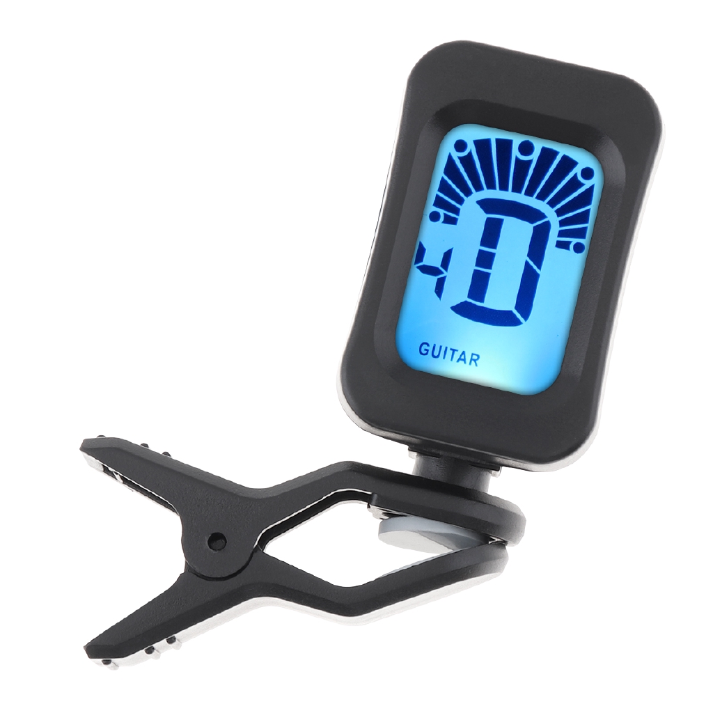 Tuner Gitar Portable Model Clip On Dengan Layar LCD