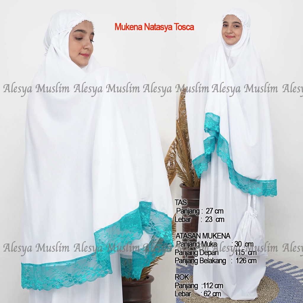 Mukena Harian Dewasa/Mukena warna putih/Mukena bahan katun mikro rajut/best seller/BISA COD