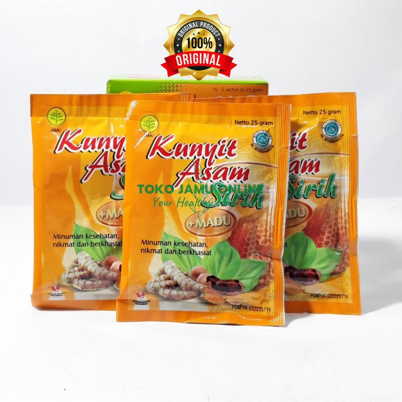 

Kunyit Asam Sirih Sidomuncul (Isi 5 Sachet)