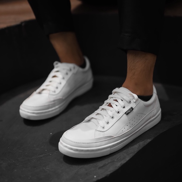 JOSE FULL WHITE |ManNeedMe x ARF| Sepatu Sneakers Pria Casual Shoes ORIGINAL