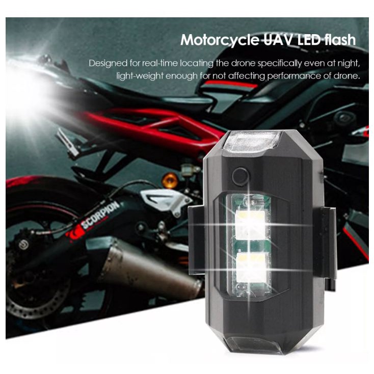 Lampu Strobo LED 7 Warna dan 22 Mode Cahaya Dapat Dicas