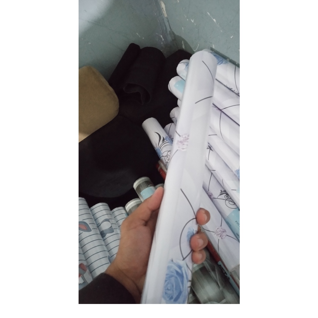 wallppaper dinding/stiker dingding/1roll motif bunga