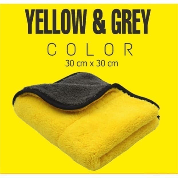 Kain Lap Mobil Motor Microfiber Lembut halus tebal 400GSM 30x30CM-perlengkapan rumah