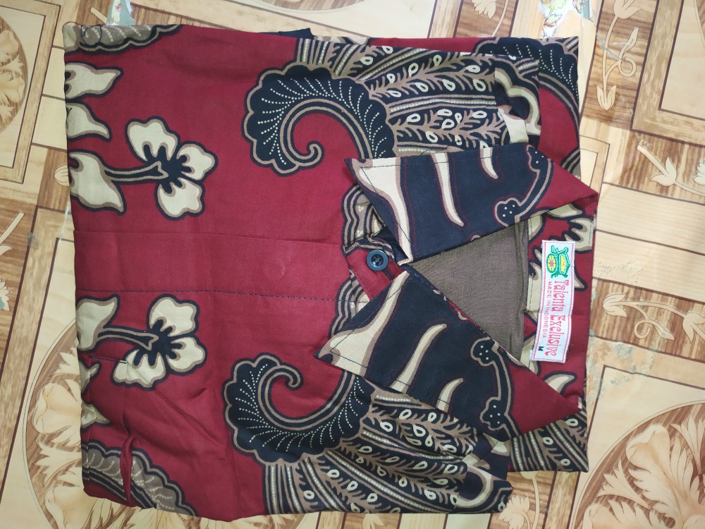 Kemeja Batik Prabu Bahan Katun Baturaden Reguler Fit A556