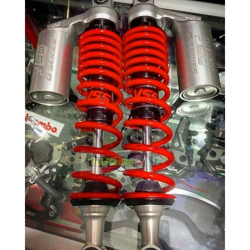 Shockbreaker YSS G Series Laser Tabung Atas Silver Ulir Merah Ukuran 340mm Bebek Wave 125 Rx King Or
