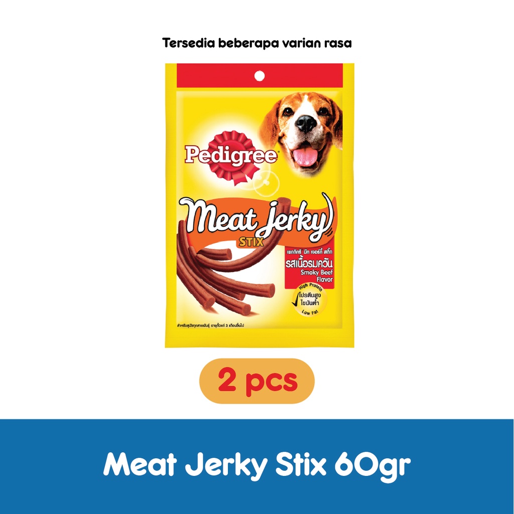 PEDIGREE® Meat Jerky Stix Snack Anjing 60 g - Isi 2