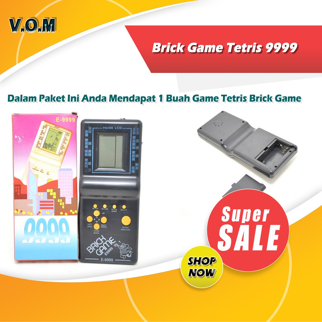 VOM 0451 Brick Game Tetris 9999 - 0451