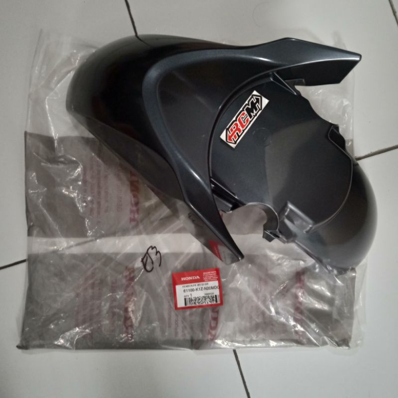 SLEBOR SELEBOR SPAKBOR DEPAN HONDA PCX 160 WARNA GREY ORIGINAL AHM 61100-K1Z-N20MDG