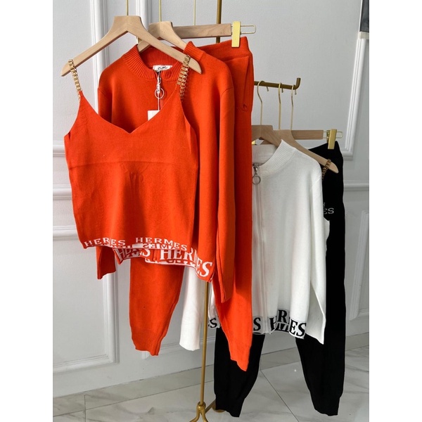 Setelan One Set 3 in 1 Knit wanita