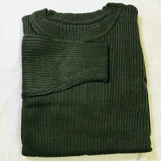 Premium Boxy Jumbo Tebal XL - XXL| Sweater Rajut Korea-hijau army
