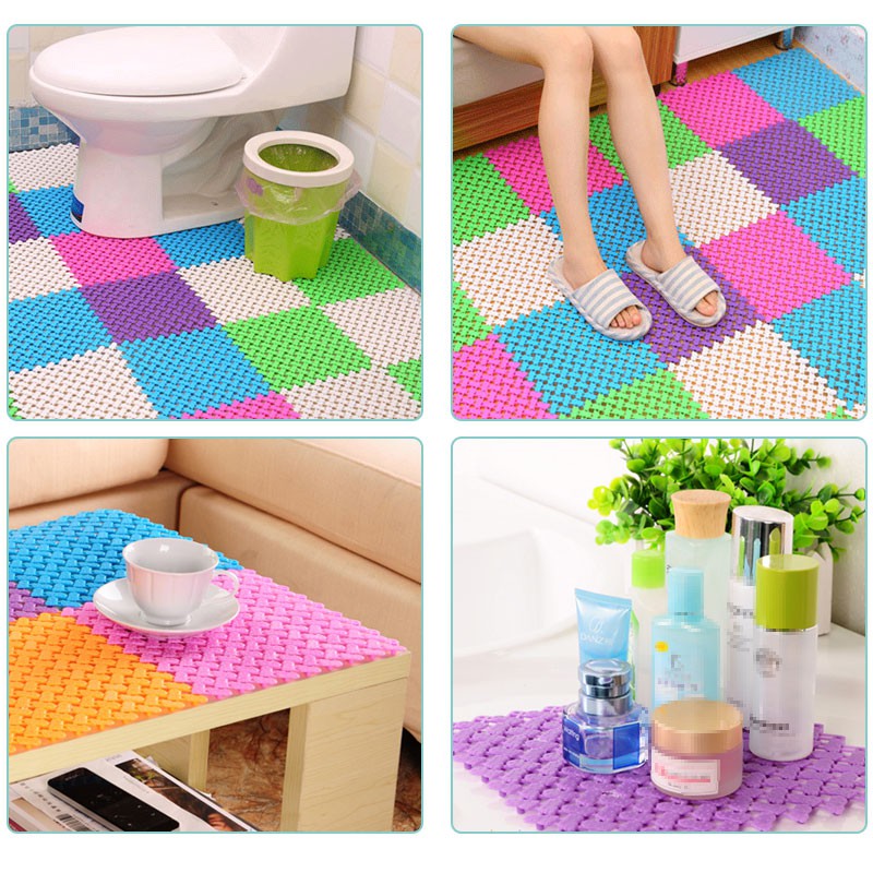 [Kaizen Living] Karpet Anti Slip Kamar Mandi  PVC Alas Anti Licin Dapur Mat Non slip 25x25cm