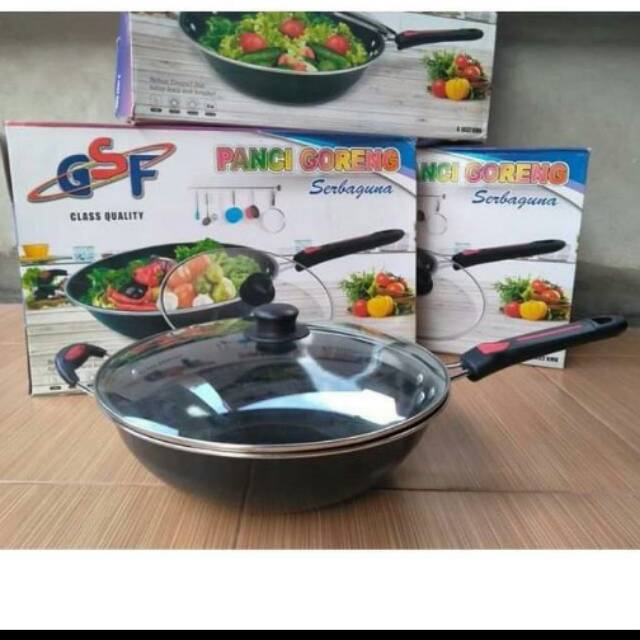 Panci Goreng Serbaguna GSF tutup kaca