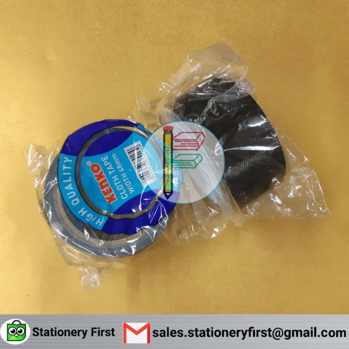 

Cuci Gudang Cloth Tape Plakban Lakban Kain Hitam Kenko 48Mm 2" Inch Per Pc Hemat