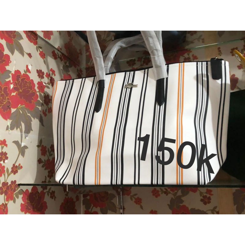 TAS WANITA CROCODILE MOTIF GARIS