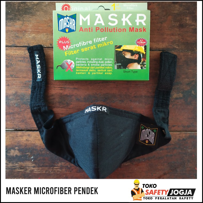 MASKER MASKR KARBON AKTIF DAN MICROFIBER SHORT KERJA PROYEK MOTOR - carbon active mask ORIGINAL