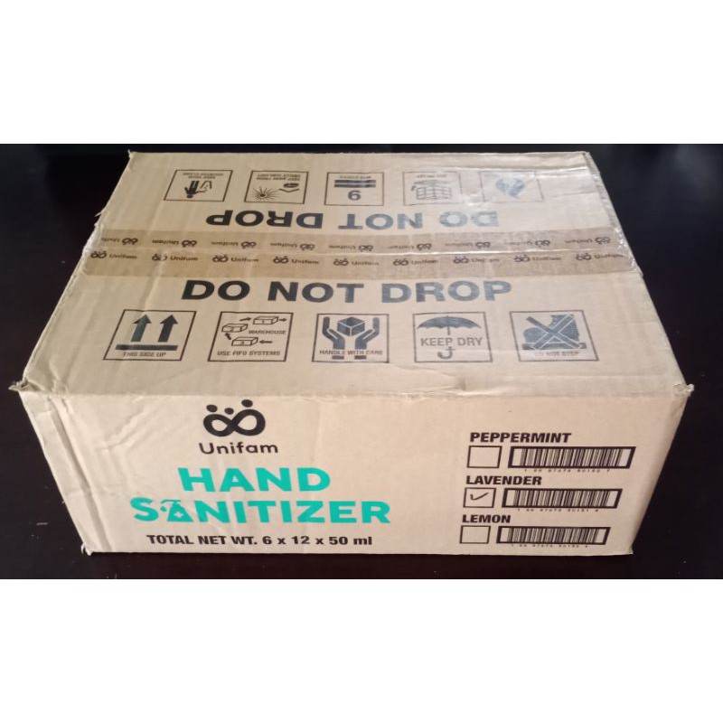 Hand Sanitizer Lavender Unifam  1 Karton / Sanitiser promo