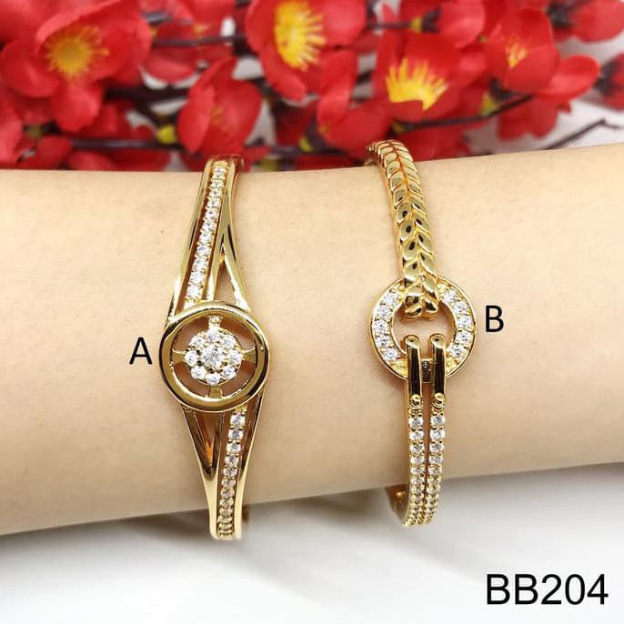 promo Gelang Bangle Model Mewah Lapis Emas - BB204
