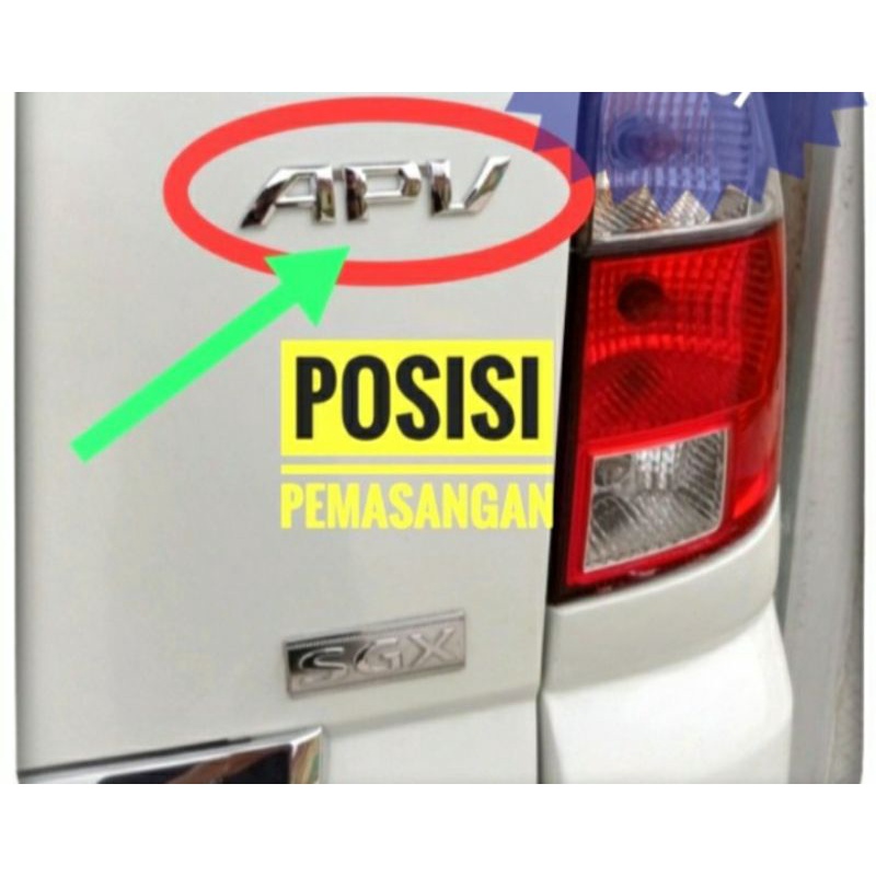tulisan APV Emblem Suzuki APV Arena Original