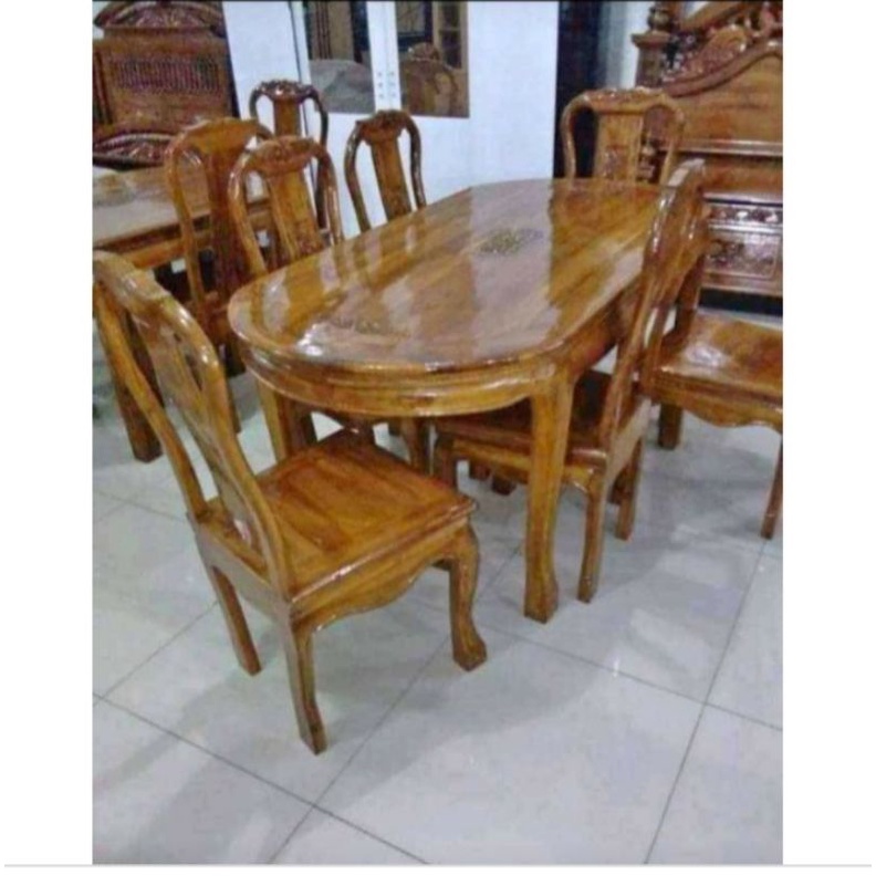 meja makan Bonsai kayu jati