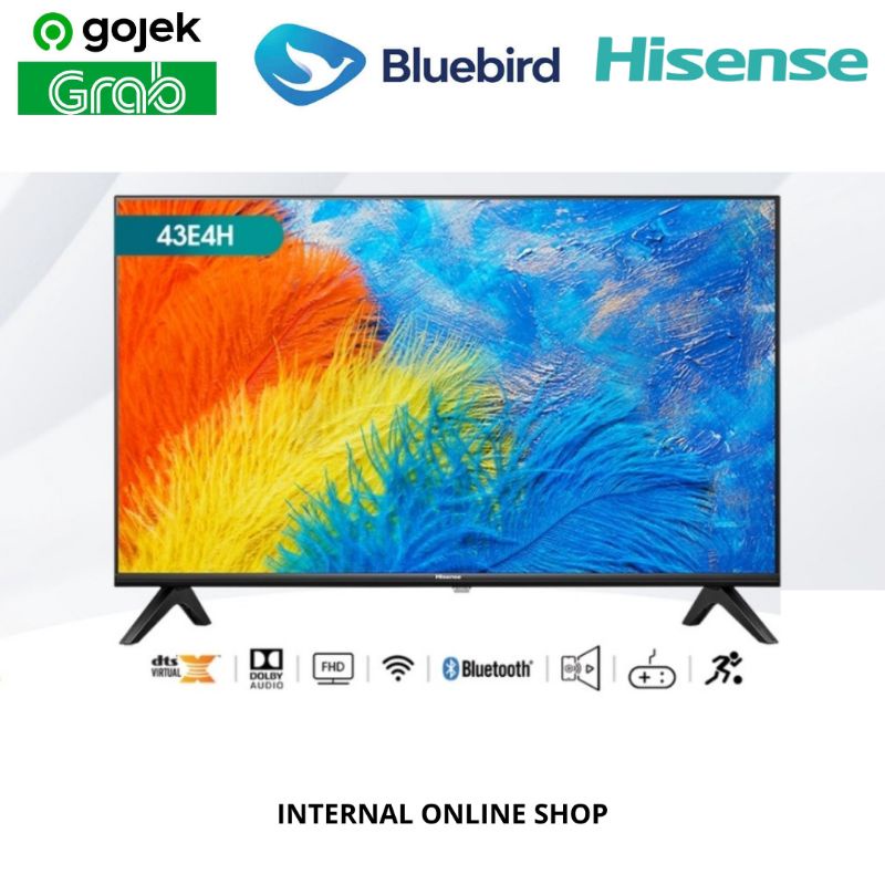 Hisense 43E4H Smart TV 43 Inch Vidaa FHD TV Bezelless Garansi Resmi