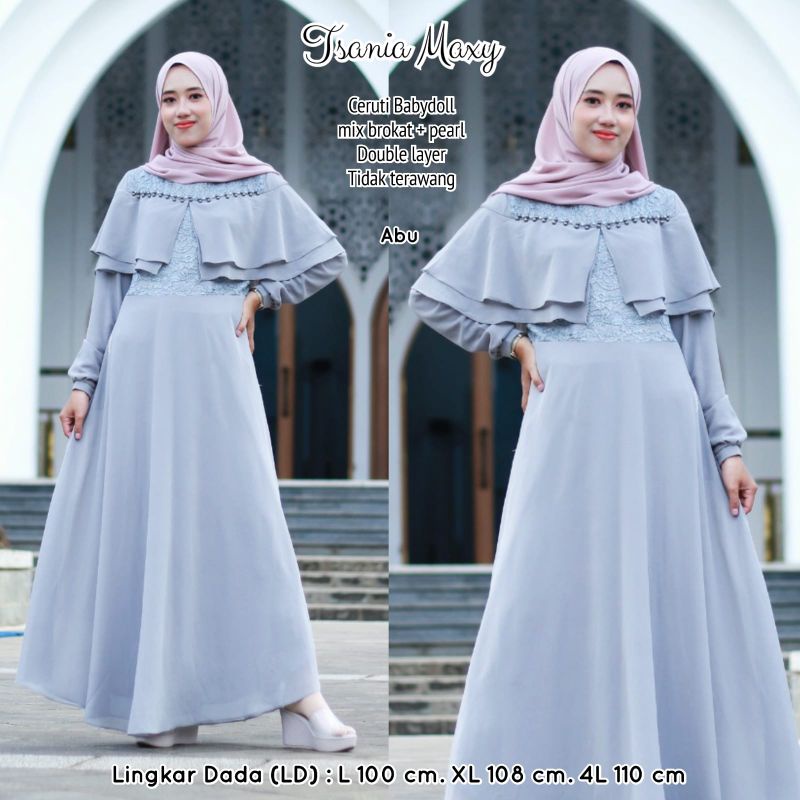 Gamis brokat ceruti babydoll //JF1602