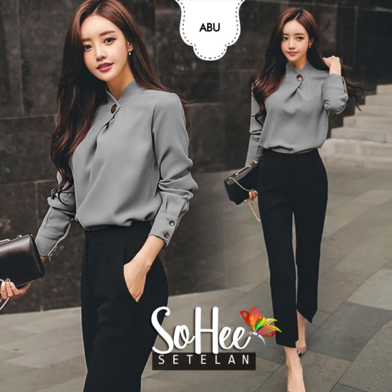 SET CELANA FASHION SOHEE, MOSCREPE, SETELAN