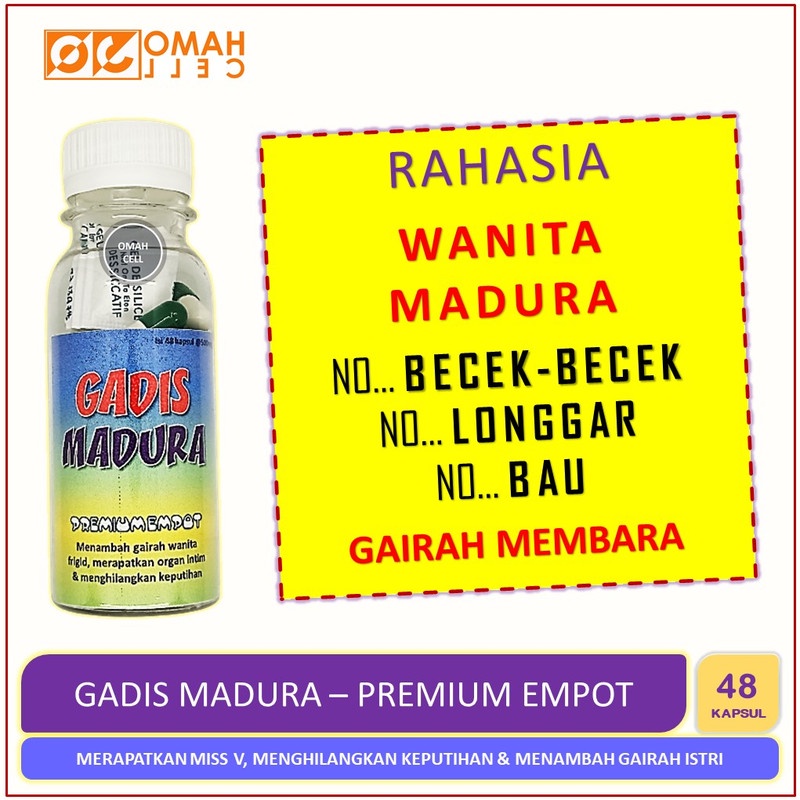 PREMIUM GADIS MADURA Empot Ramuan Obat Pil Jamu Herbal Penambah Gairah Rukun Wanita Istri Frigit Emp