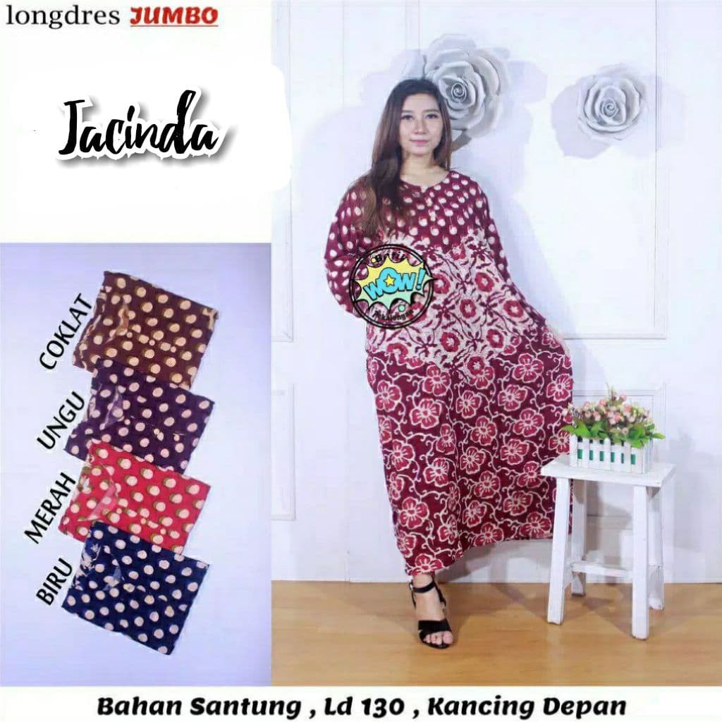 Grosir Daster Longdres Super Jumbo Busui Untuk Ibu Menyusui Hamil Gemuk Gendut Bumil Batik Murah Shopee Indonesia