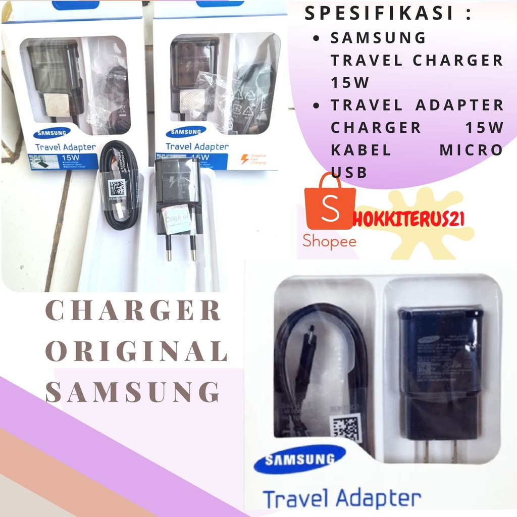 hokkiterus21 Batok Charger travel adapter 15w original 3.0 fast charging kabel cable micro Hitam
